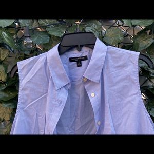 Sleeveless button down